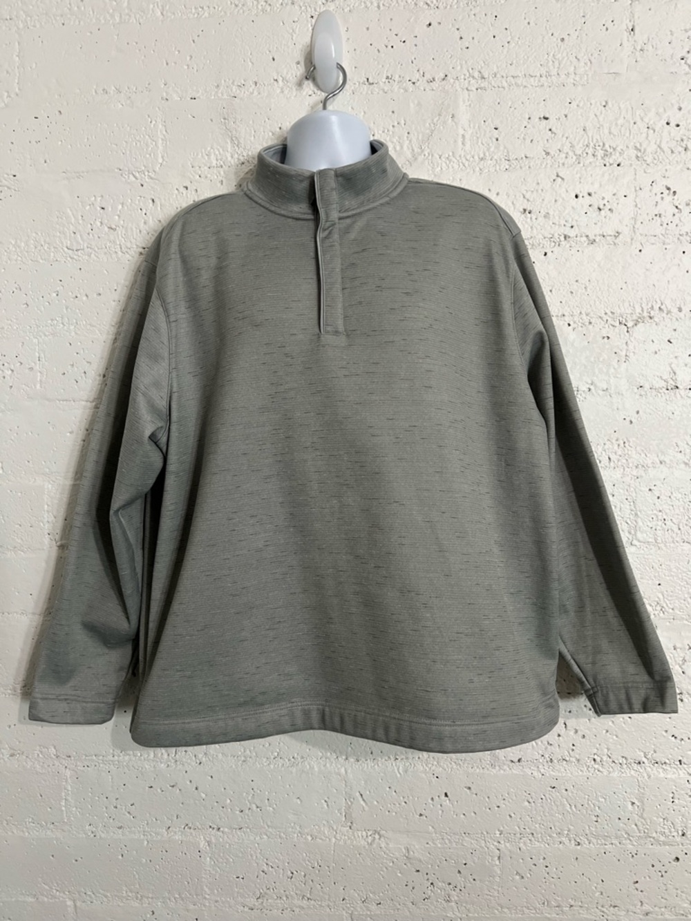Walter Hagen Mens Jacket XXL Gray 1/4 Zip Pullover Golf FLAW Fleece Lined BW17